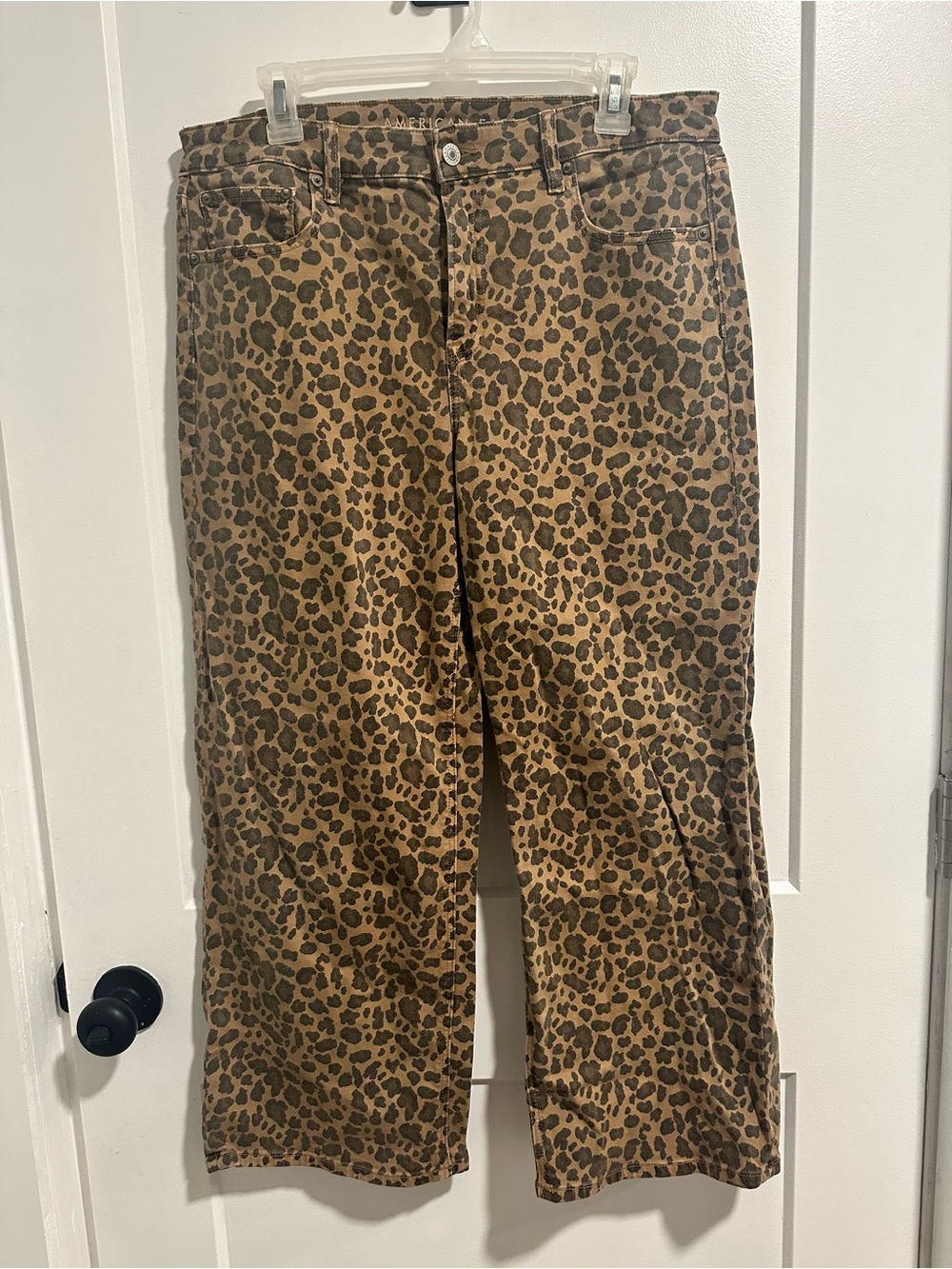 American Eagle Outfitters Leopard-Print pants